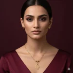Trendy Gold plated heart layered necklace set for women in Pakistan