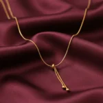 Gold plated minimalist bar locket for womens in Pakistan