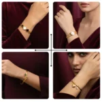 Gold plated bracelet set for women – artificial jewellery deal in Pakistan