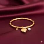 Gold plated heart bangle for womens in Pakistan